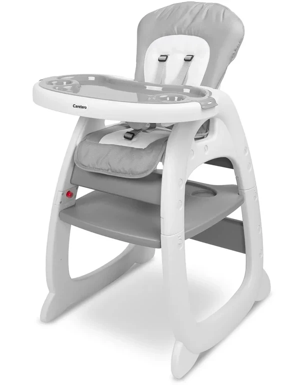 Детский стульчик для кормления Caretero Homee Grey
